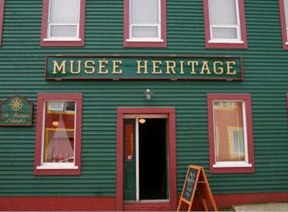 The green façade of the Musée Héritage today